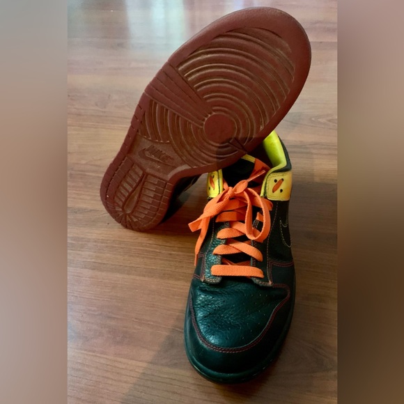 NIKE Men’s Dunk Low “Nyx” Sneakers Black/Yellow/Orange Size 12 - 2008 RARE - Picture 5 of 7